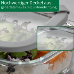 Vorratsdose Glas, eckig, 520ml