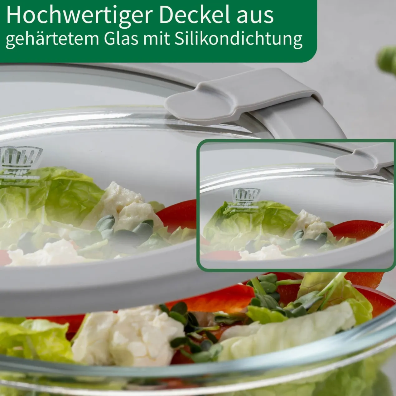 Vorratsdose Glas, rund, 600ml