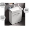 Waschbeckenunterschrank Easy, 60cm, weiß, stehend