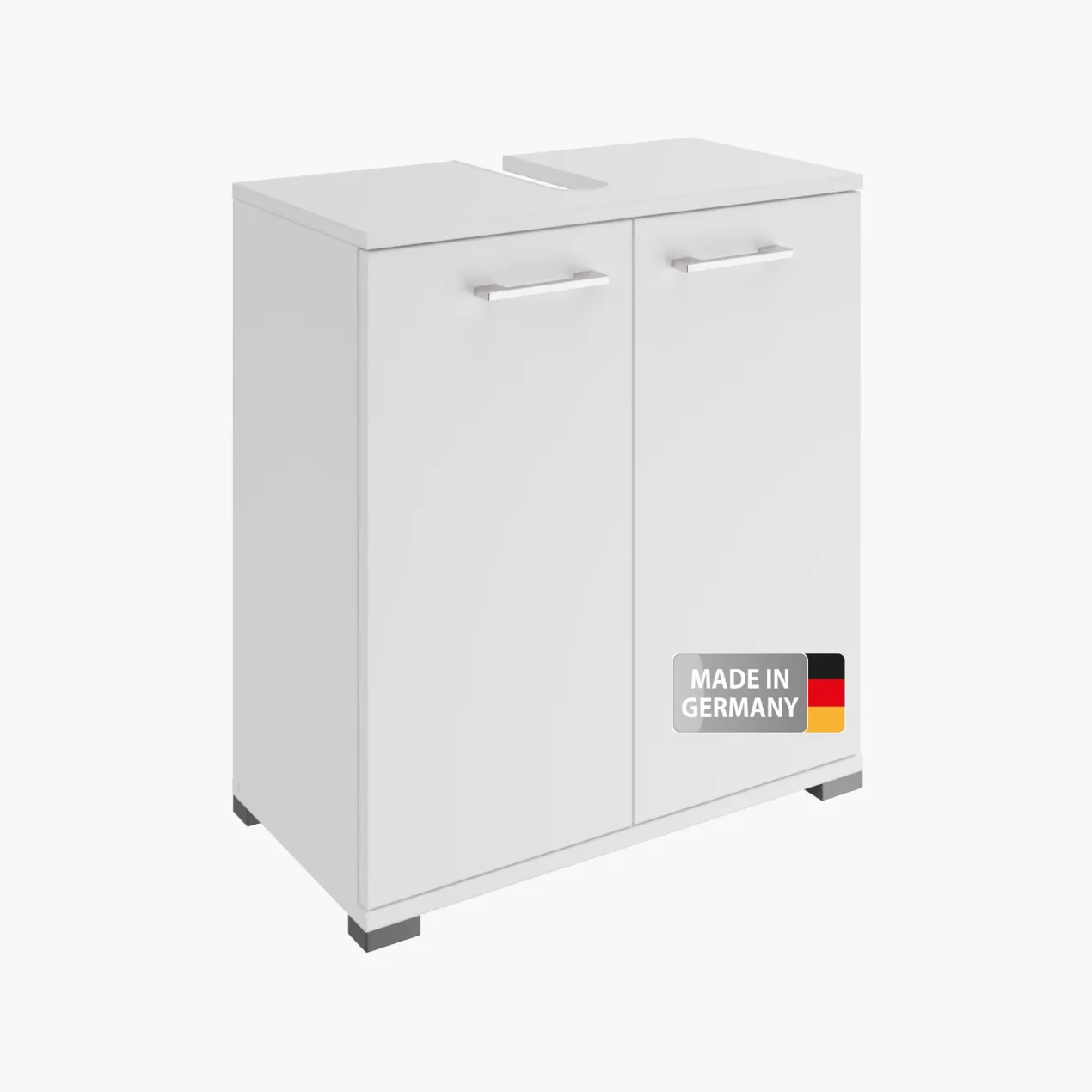 Waschbeckenunterschrank Easy, 60cm, weiß, stehend