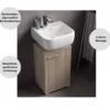 Waschbeckenunterschrank Easy, 40cm, Eiche, stehend