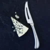 Weichkäsemesser geschlitzt, Edelstahl, 11cm Klinge