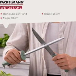 Wetzstahl grau-grün