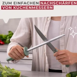 Wetzstahl grau-grün