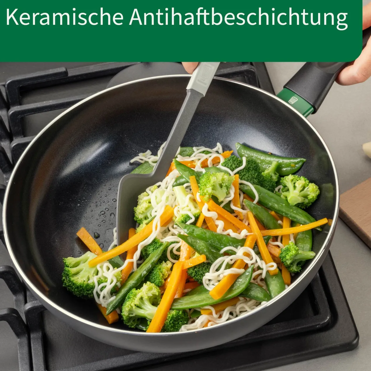Wokpfanne Bielefeld, Keramik, antihaft, Ø28cm