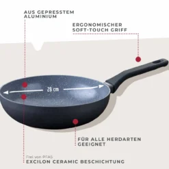 Wokpfanne Cosmo, antihaft, Ø28cm