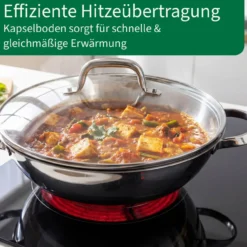 Wokpfanne mit Deckel Rosenheim, Ø30cm
