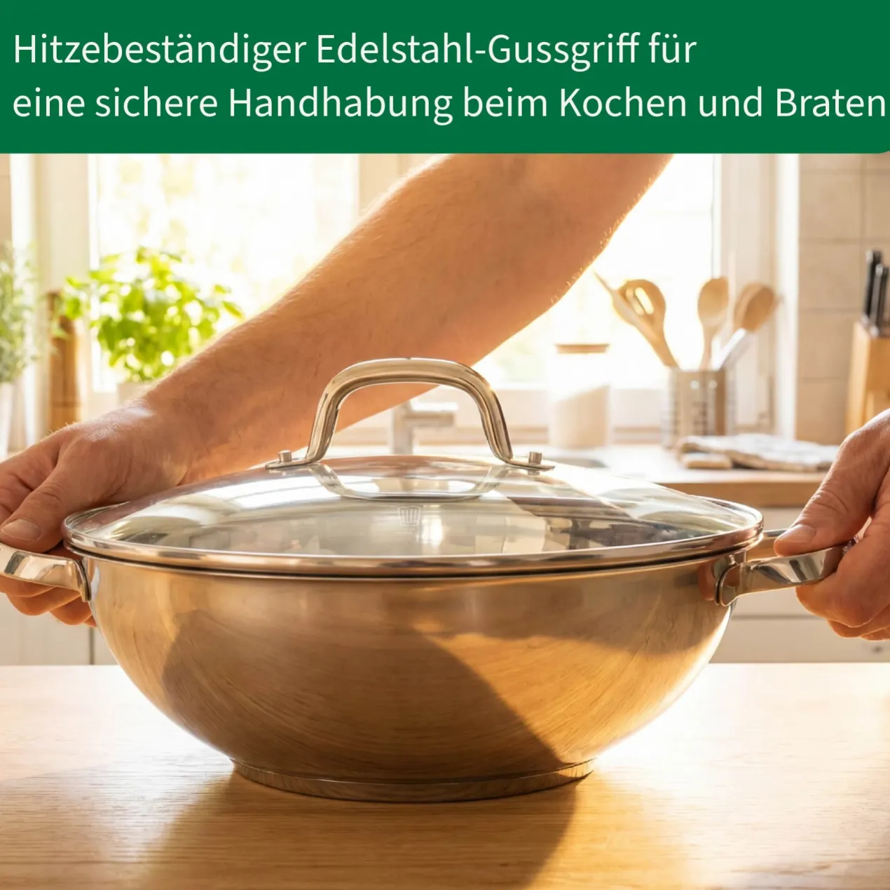 Wokpfanne mit Deckel Rosenheim, Ø30cm