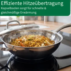 Wokpfanne mit Deckel Rosenheim, Ø28cm