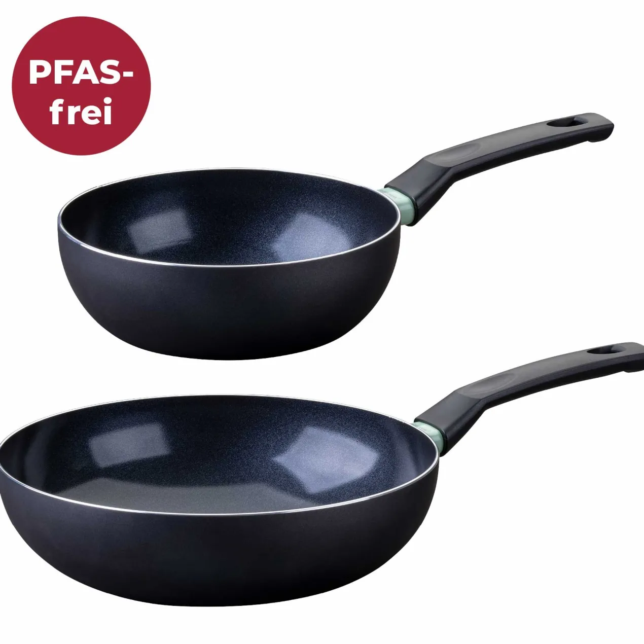 Wokpfannen-Set "Brandao", Keramik, antihaft, Ø20+28cm, 2-tlg.
