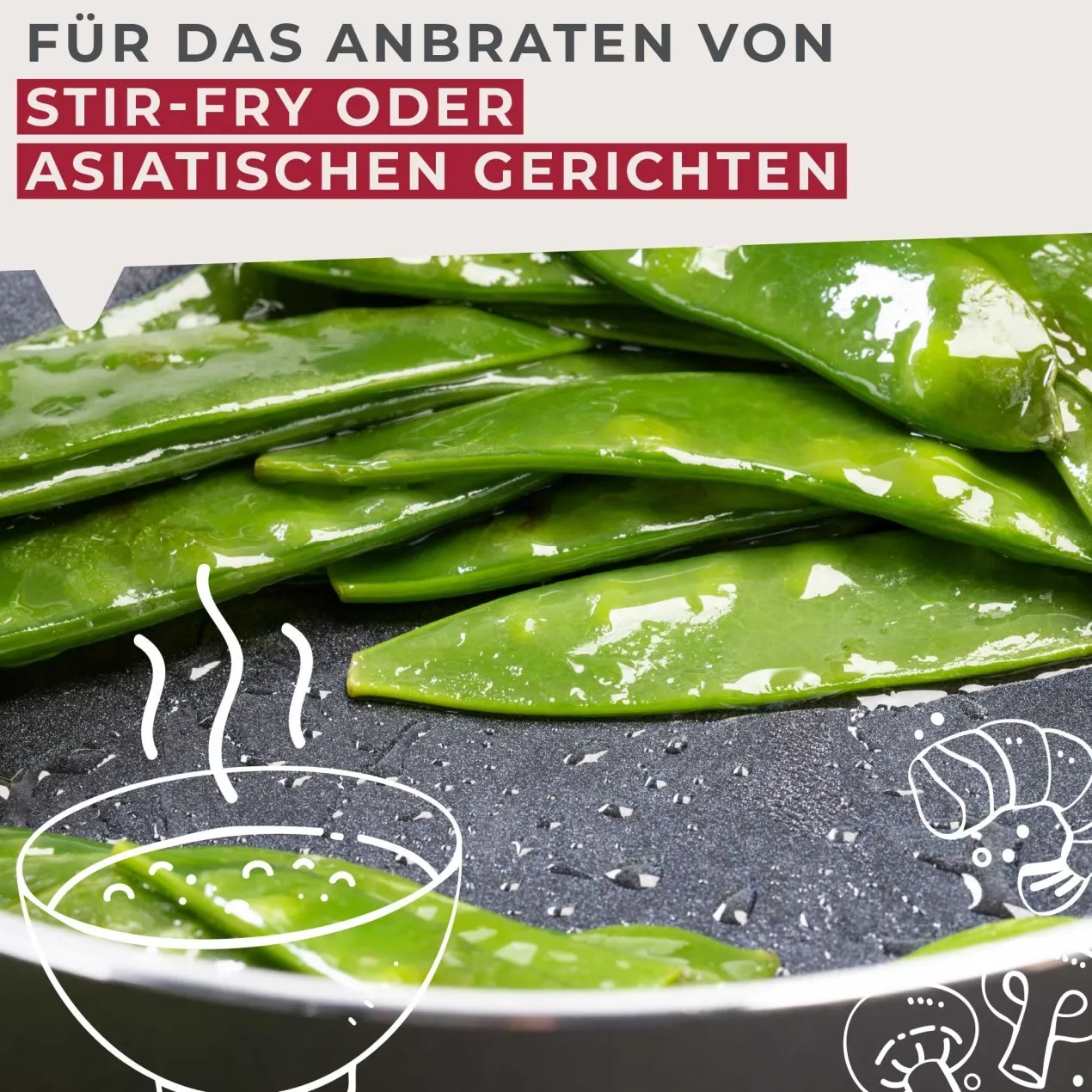 Wokpfannen-Set "Brandao", Keramik, antihaft, Ø20+28cm, 2-tlg.