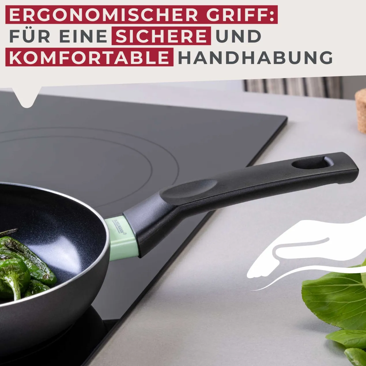Wokpfannen-Set "Brandao", Keramik, antihaft, Ø20+28cm, 2-tlg.