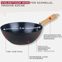 Wokpfanne Soft Collection, Keramik, antihaft, Ø26cm