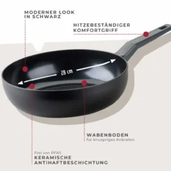 Wokpfanne Statement, Keramik, antihaft, Ø28cm – 20% Rabatt mit Code: COOK20