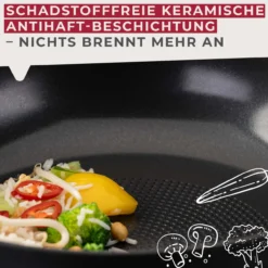 Wokpfanne Statement, Keramik, antihaft, Ø28cm – 20% Rabatt mit Code: COOK20
