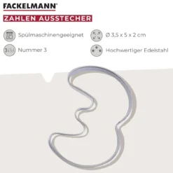 Zahlen-Ausstecher Nr. 3