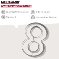 Zahlen-Ausstecher Nr. 8