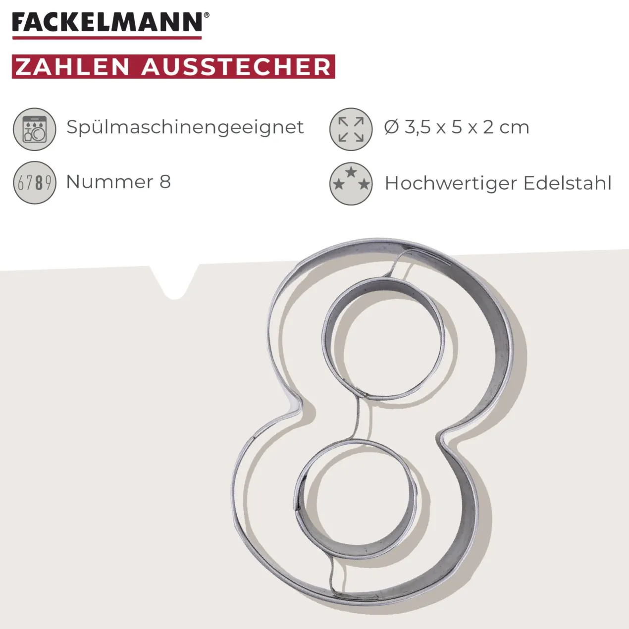 Zahlen-Ausstecher Nr. 8