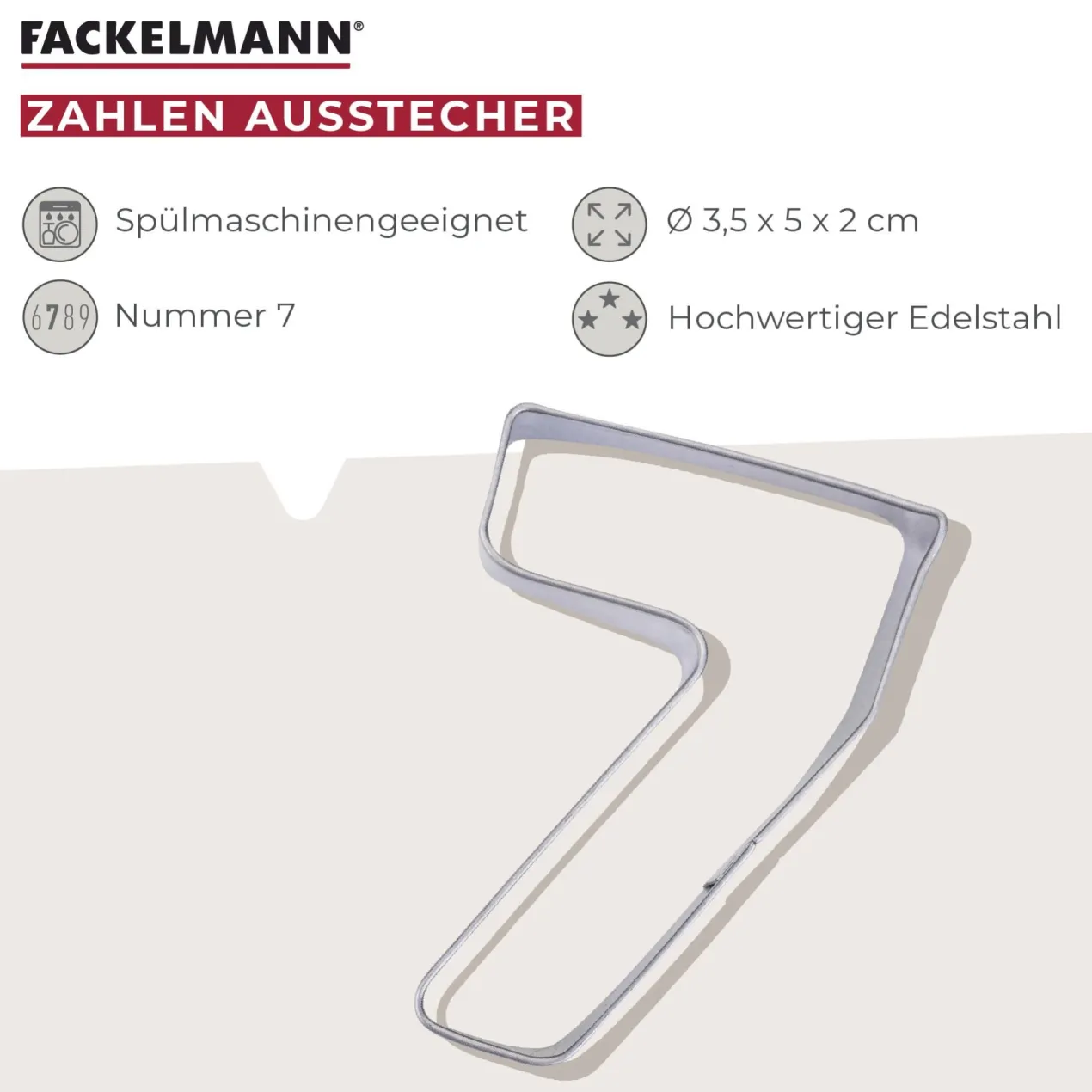 Zahlen-Ausstecher Nr. 7
