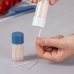 Zahnstocher-Dosen Essential, je 150 Stk., 2er-Set, blau
