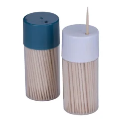 Zahnstocher-Dosen Essential, je 150 Stk., 2er-Set, blau