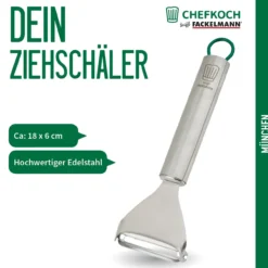 Ziehschäler München, 18cm, Edelstahl