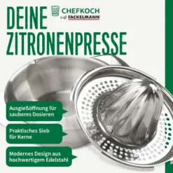 Zitronenpresse, 16cm, 2-teilig