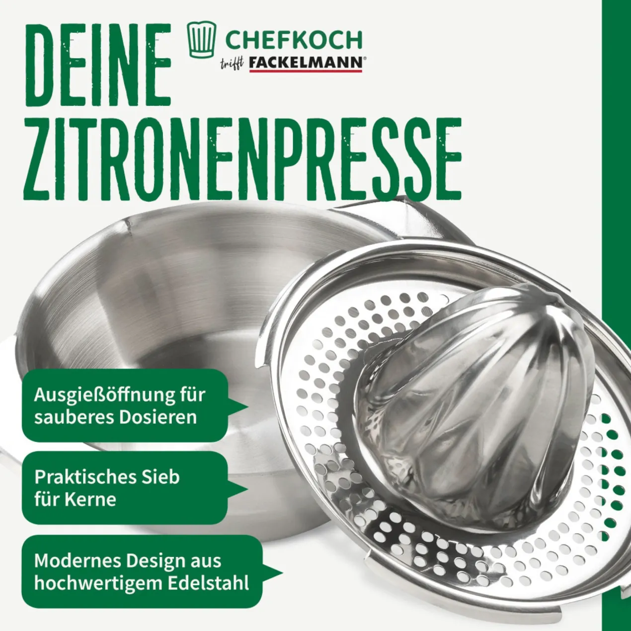 Zitronenpresse, 16cm, 2-teilig