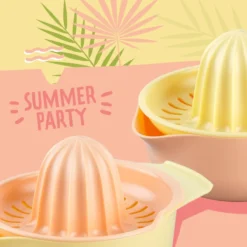 Zitronenpresse Sommerparty, gelb/orange, 2-teilig